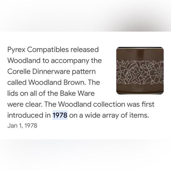 Pyrex 402 and 401 Woodland Brown, 750 ml & 1.5 LT, Mixing Bowls Vintage - Picture 9 of 9